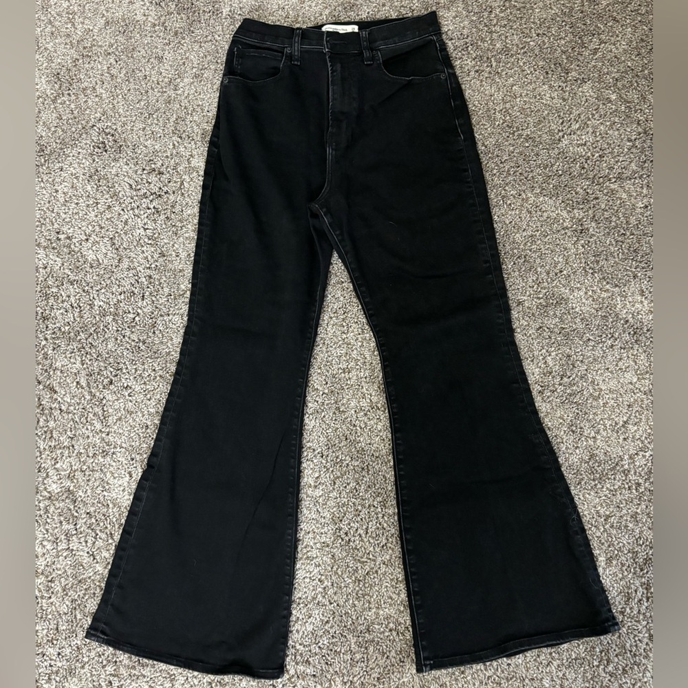 Curve Love Ultra High Rise Stretch Flare Jean, Size 29 Short